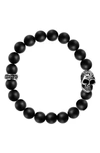 KING BABY ONYX BEAD BRACELET,K40-5282