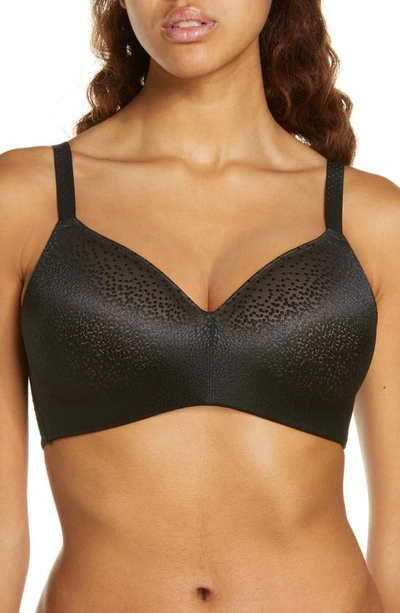 Wacoal Women's Back Appeal Wirefree Contour Bra 856303 In Black