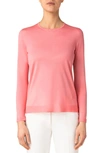 Akris Sequin-embellished Cashmere Sweater In Alpine Pink