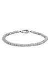 ALLSAINTS COLWYN STERLING SILVER BEADED BRACELET