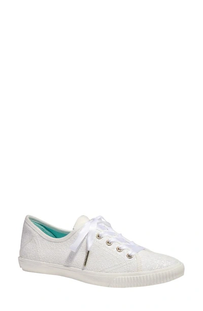 Kate Spade Trista Glitter Low-top Sneakers In White