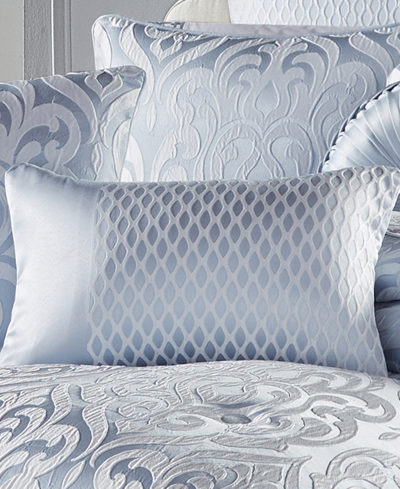 J Queen New York Astoria Boudoir Decorative Pillow, 13" X 21" In Powder Blue