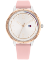 Tommy Hilfiger Women's Pink Silicone Strap Watch 38mm In Pink