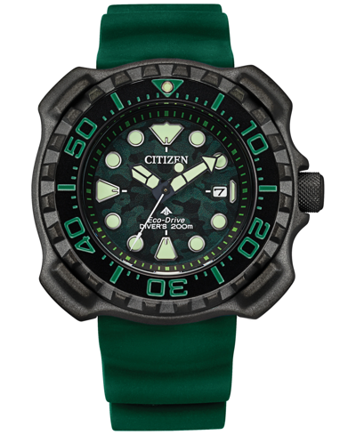 Citizen Eco-drive Men's Promaster Dive Green Strap Watch, 47mm