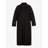 Sportmax Targa Relaxed-fit Wool And Cashmere-blend Coat In Black