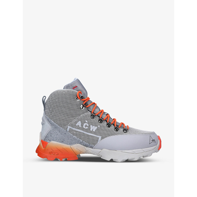 A-cold-wall* Logo-print Mesh High-top Sneakers In Multi