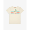 GUCCI CHERRY GRAPHIC-PRINT COTTON-JERSEY T-SHIRT 4-12 YEARS,56848879