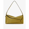 Loewe Puzzle Hobo Leather Shoulder Bag In Yellow