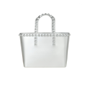 Carmen Sol Miriam Micro Mini Tote In Silver