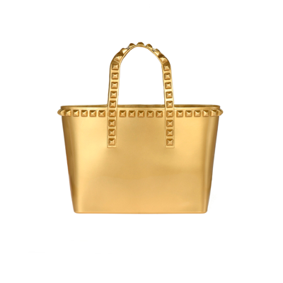 Carmen Sol Miriam Micro Mini Tote In Gold