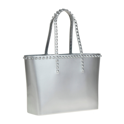 Carmen Sol Seba Mid Tote In Silver