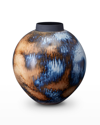 L'objet Terra Short Vase In Blue