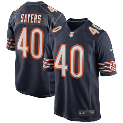 Nike Gale Sayers Navy Chicago Bears Game Retired Player Jersey