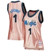 Mitchell & Ness Penny Hardaway Pink Orlando Magic 75th Anniversary Rose Gold 1993 Swingman Jersey In Pink