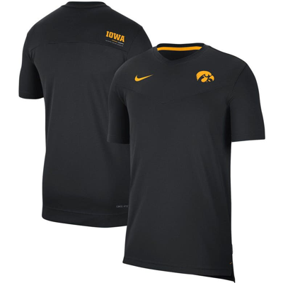 Nike Black Iowa Hawkeyes 2022 Coaches Uv Performance T-shirt