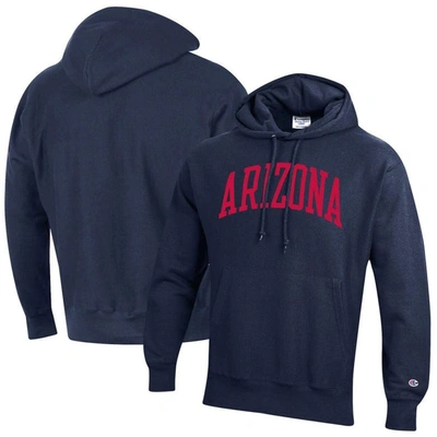 Champion Navy Arizona Wildcats Team Arch Reverse Weave Pullover Hoodie