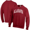 Champion Men's  Crimson Alabama Crimson Tide Big And Tall Reverse Weave Fleece Crewneck Pullover Swea In Crimson