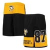 OUTERSTUFF YOUTH SIDNEY CROSBY BLACK PITTSBURGH PENGUINS PANDEMONIUM NAME & NUMBER SHORTS