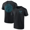 Fanatics Branded Black Charlotte Hornets Basketball Street Collective T-shirt In Black
