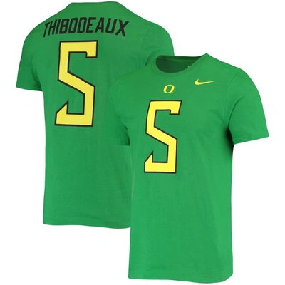 Nike Men's  Kayvon Thibodeaux Green Oregon Ducks 2022 Nfl Draft Name And Number T-shirt