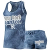 Concepts Sport Women's  Navy New York Yankees Billboard Racerback Tank Top And Shorts Set In Navy