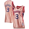 Mitchell & Ness Allen Iverson Pink Philadelphia 76ers 75th Anniversary Rose Gold 1996 Swingman Jerse In Pink