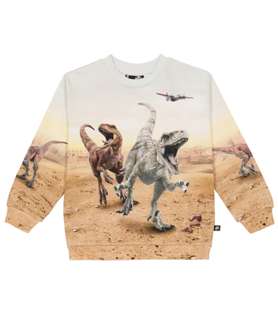 Molo Kids' X Jurassic World Miksi Cotton Sweater In Dinos Galore