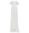 Norma Kamali Walter Off-shoulder Gown In Snow White
