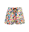 Christopher Kane Abstract-print Drawstring Shorts In Neon Smudge