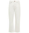 The Row Lesley Straight Crop Jeans In White