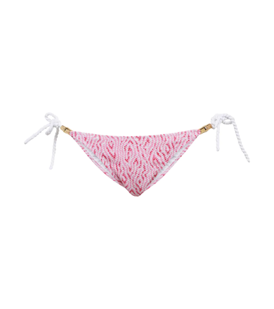 Heidi Klein St Tropez Reversible Bikini Bottoms In Rose Embers