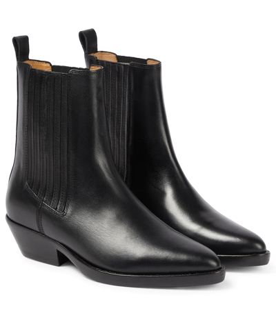 Isabel Marant Western-style Leather Boots In Black