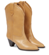 Isabel Marant 60mm Luliette Leather Ankle Boots In Natural