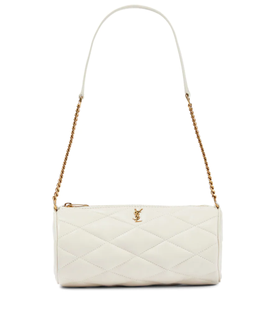 Saint Laurent Sade Tube Shoulder Bag In Cream/gold