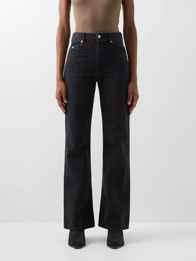 Isabel Marant Étoile High-rise Flared Jeans In Nero