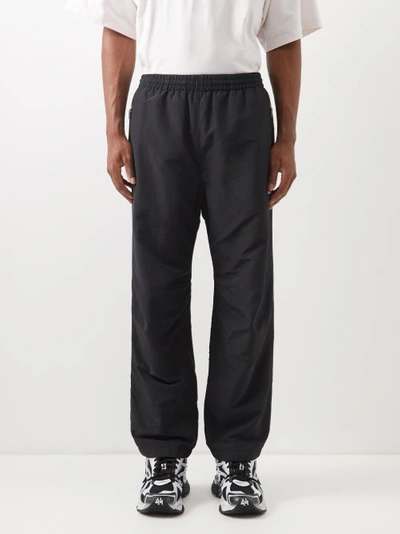 Balenciaga Shell Track Pants In Blue