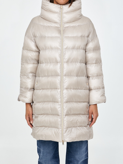 Herno Putty-colored Matilde Down Jacket In Mastice | ModeSens