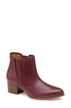 Johnston & Murphy Trista Chelsea Boot In Wine Calfskin