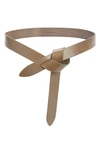 Isabel Marant Lecce Knotted Leather Belt In Gold