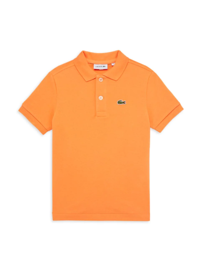 Lacoste Kids' Baby's, Little Boy's & Boy's Short-sleeve Polo In Arancio
