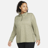 Nike Women's Element 1/2-zip Running Top (plus Size) In Green