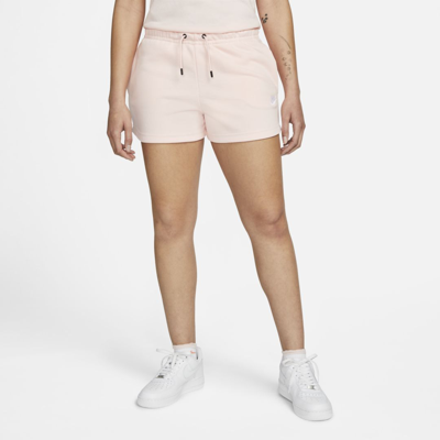 Nike Women's  Sportswear Essential French Terry Shorts In Atmosphere/white