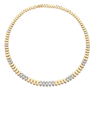 Sara Weinstock 18kt Yellow Gold Taj Baguette Diamond Choker