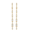 Sara Weinstock 18kt Yellow Gold Taj Baguette Vertical Drop Earrings In Gold