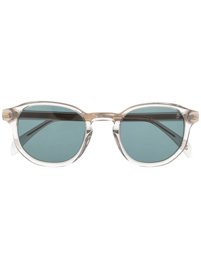 Eyewear By David Beckham Transparent-frame Sunglasses In Grey