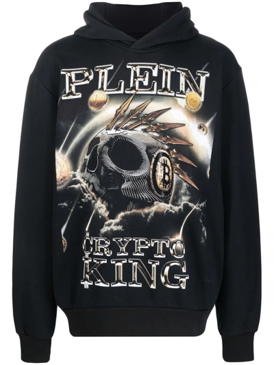 Philipp Plein 'crypto King' Hoodie In Black