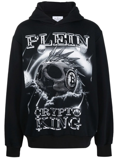 Philipp Plein 'crypto King' Hoodie In Black