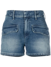 Rta Shane Denim Shorts In Blue