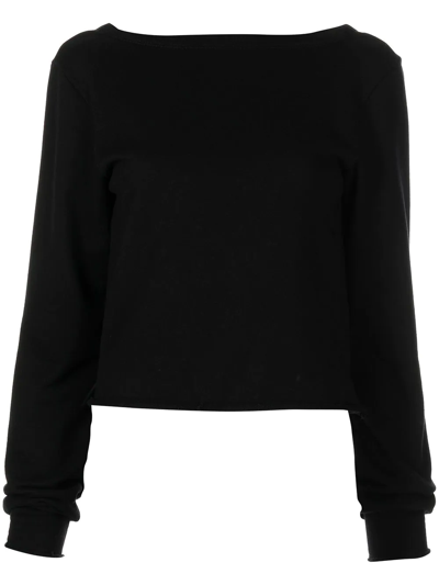 Rta Ruth Knitted Top In Black