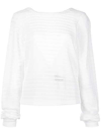 Rta Ruth Knitted Top In White